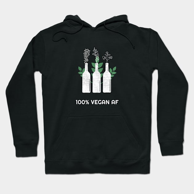 Vegan AF Hoodie by Fresh Sizzle Designs